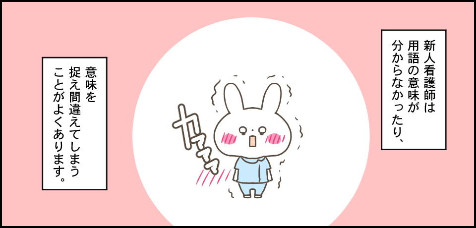 新人看護師は用語の意味が分からなかったり意味を捉え間違えてしまうことがよくあります。