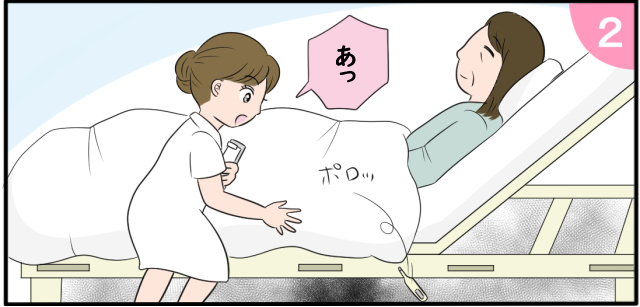 「あっ」ポロッ
